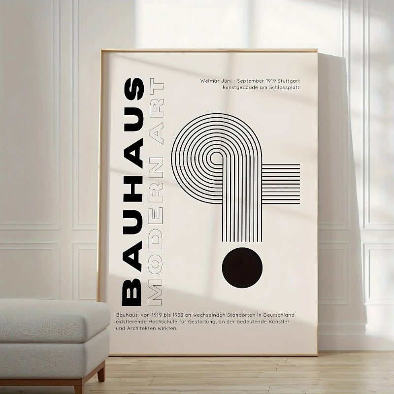 Poster Bauhaus Black – Popbox Home Design
