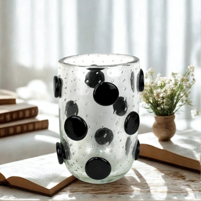 vaso murano bolinhas decoração