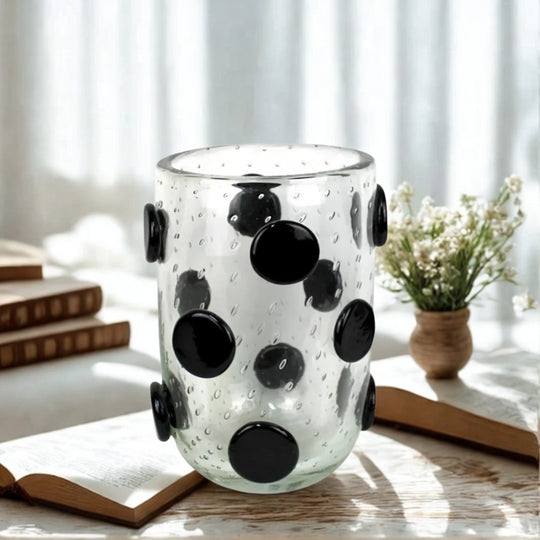 vaso murano bolinhas decoração