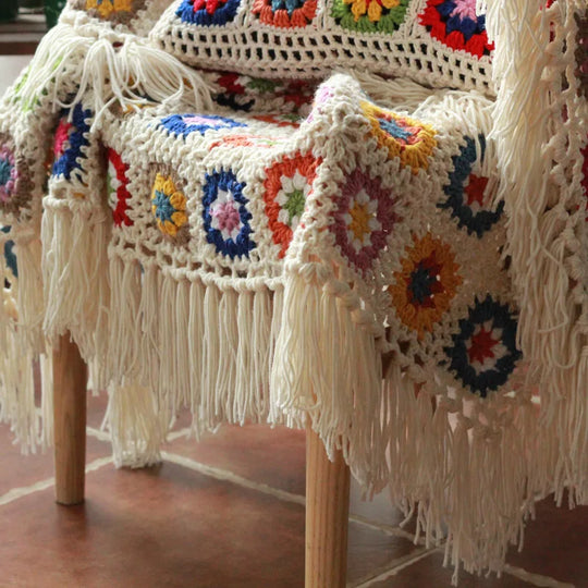 manta crochet decoração sofá popbox