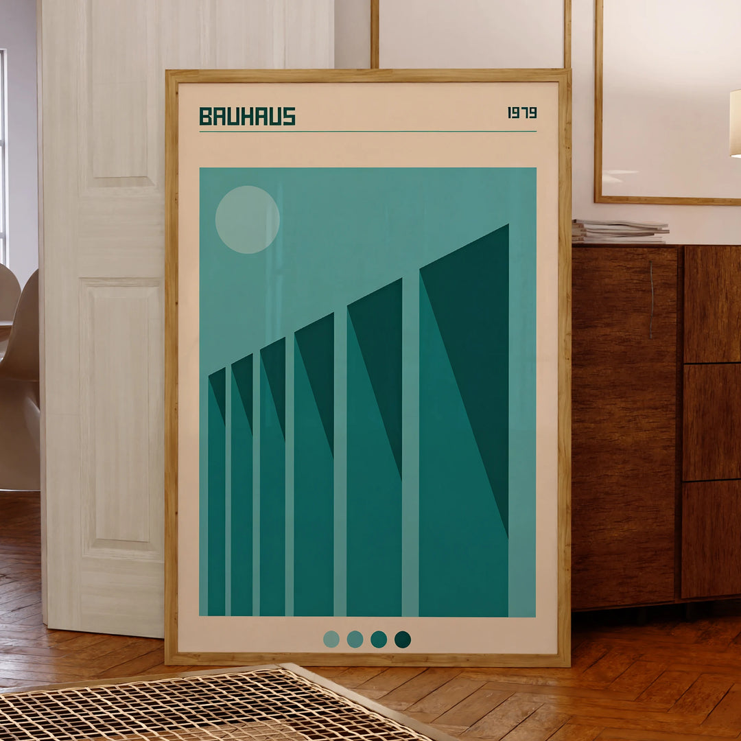Poster Bauhaus Light Blue