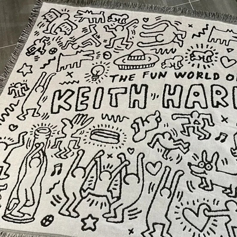 Manta para sofá Keith Haring Popbox