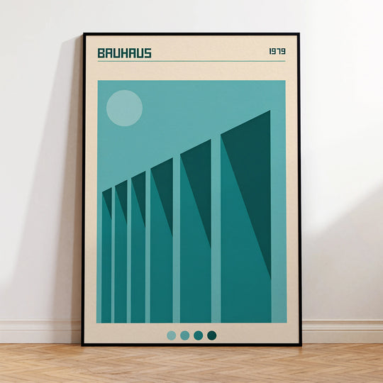 Poster Bauhaus Light Blue