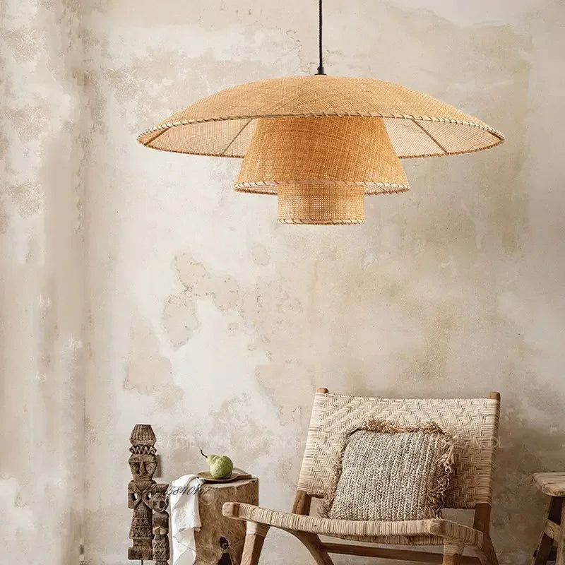 luminária rattan popbox