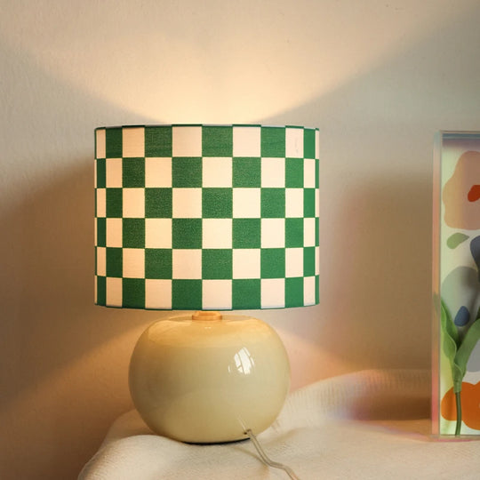 abajur decorativo xadrez