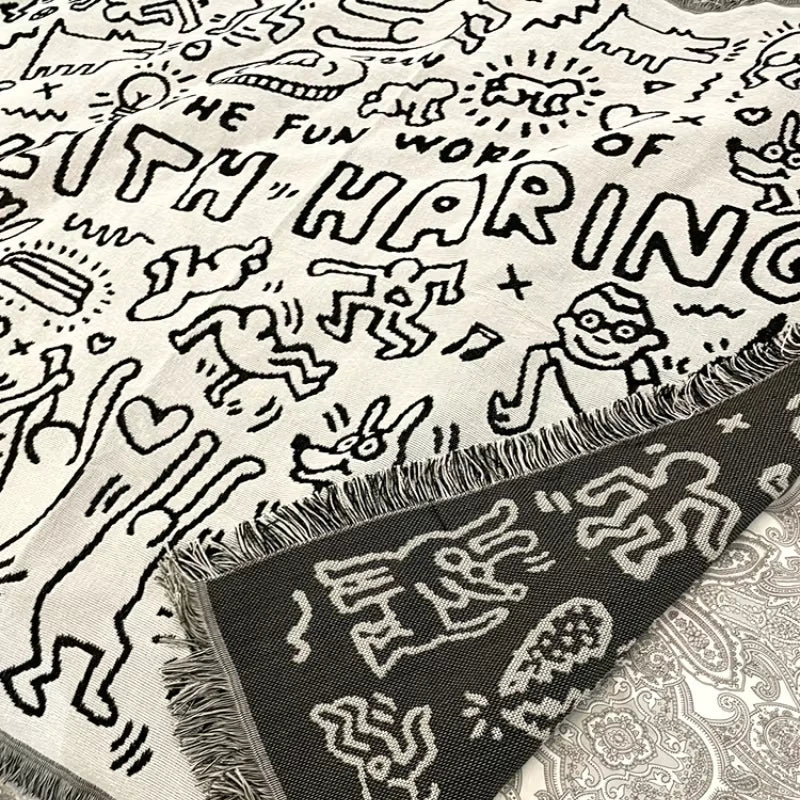 Manta para sofá Keith Haring Popbox