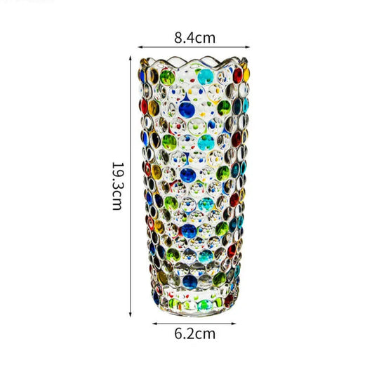 Vaso de Vidro Colorido - Centro de mesa