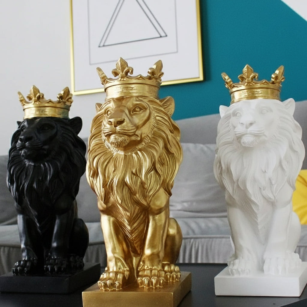 leão decorativo estatueta popbox