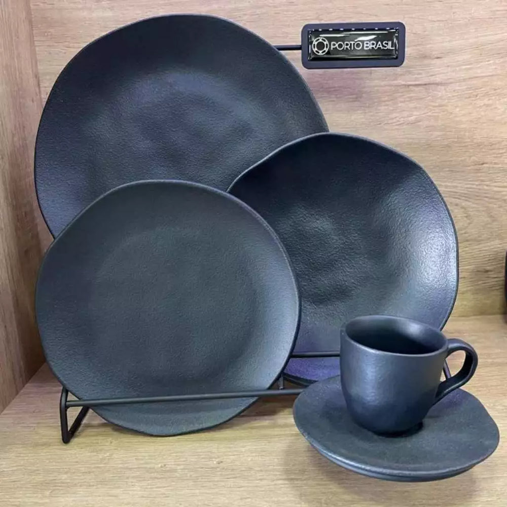 Aparelho de Jantar Black Matte