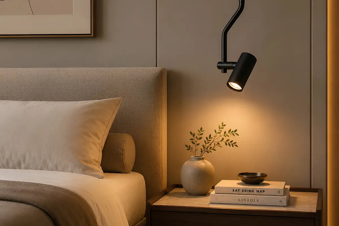 Iluminação para quarto de casal: camadas de luz e mood