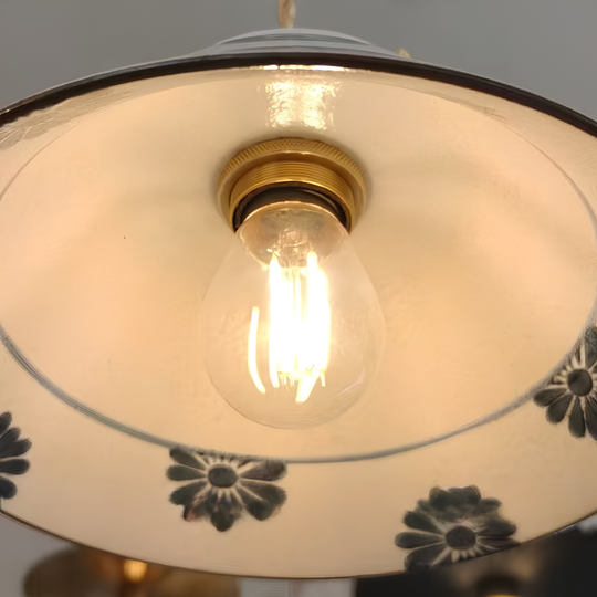 Luminária Pendente Retrô Cerâmica