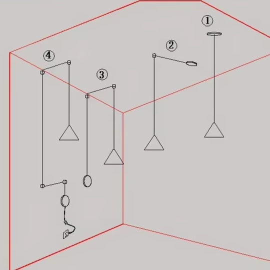 Luminária Minimalista Lines