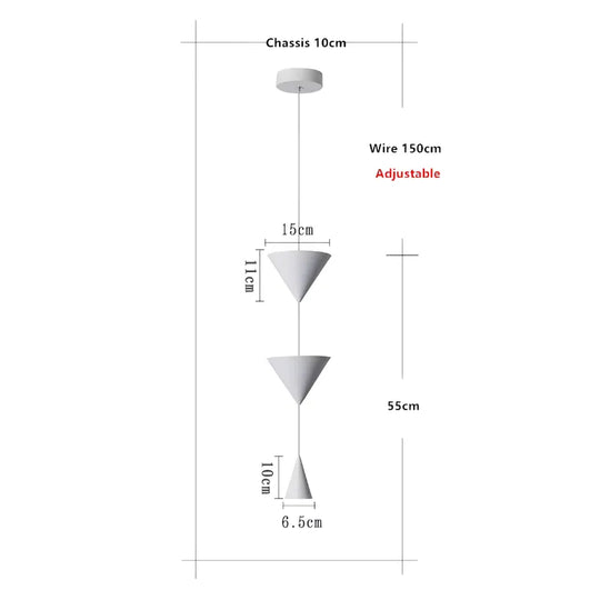 Luminária Pendente Cones