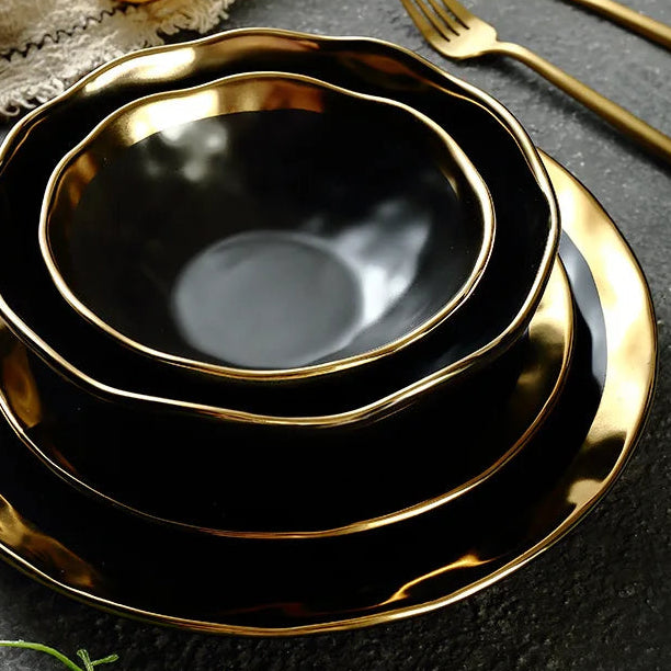 prato de jantar luxo mesa posta