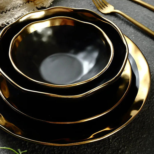 prato de jantar luxo mesa posta