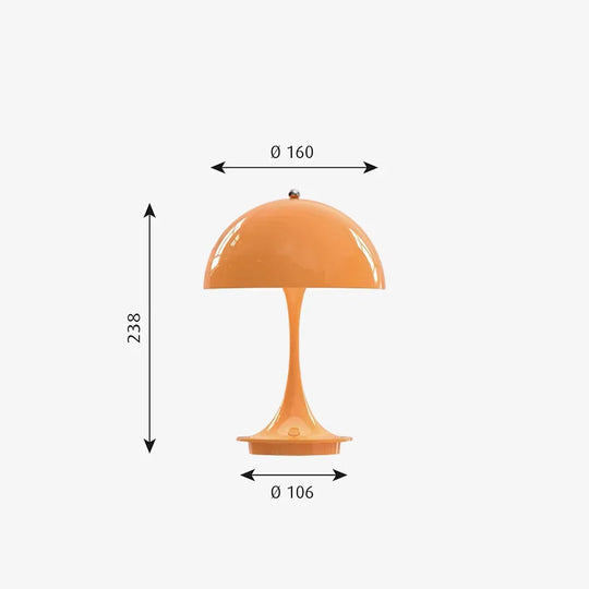 luminária de mesa sem fio touch