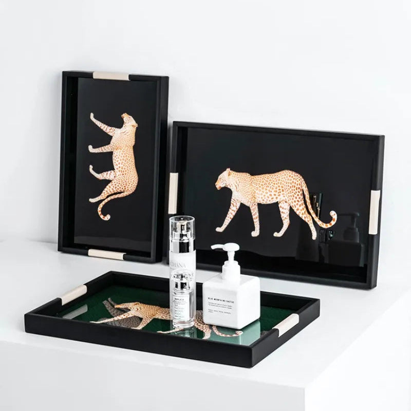 Bandeja Decorativa Leopardo