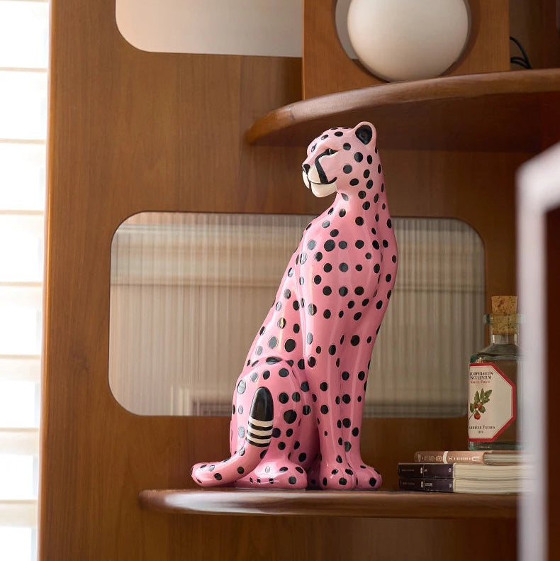 leopardo rosa decoração