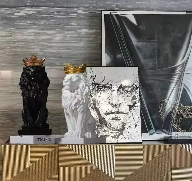 leão decorativo estatueta popbox