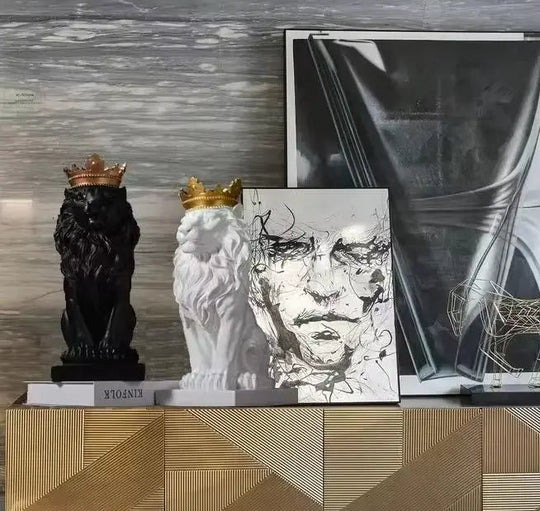 leão decorativo estatueta popbox