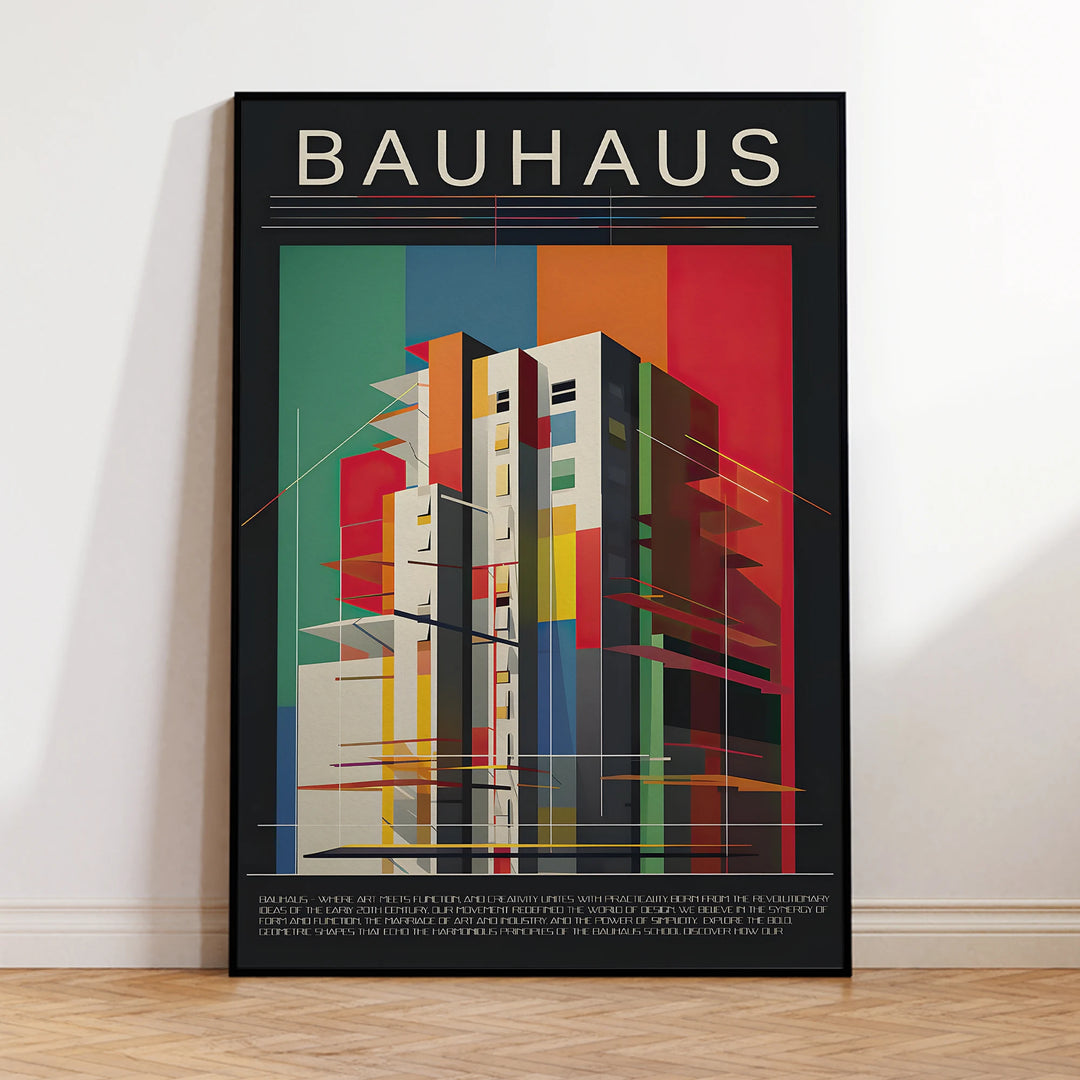 quadro poster decoração de parede buhaus