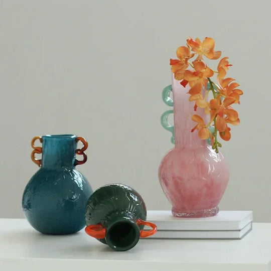 Vaso Decorativo de Vidro Aesthetic 