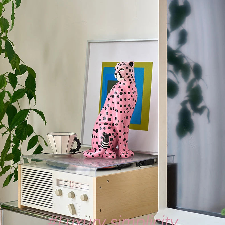 leopardo rosa decoração