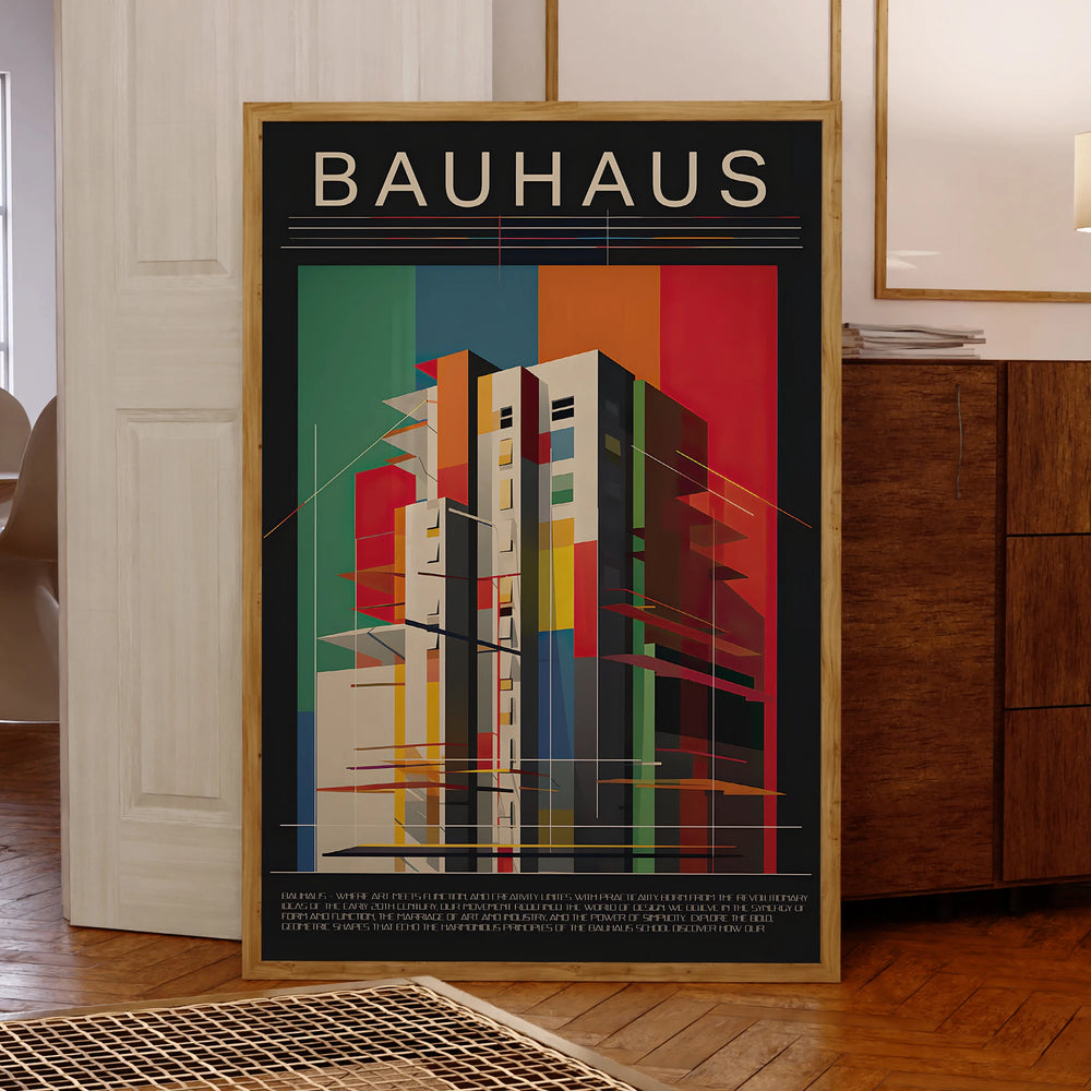 quadro poster decoração de parede buhaus