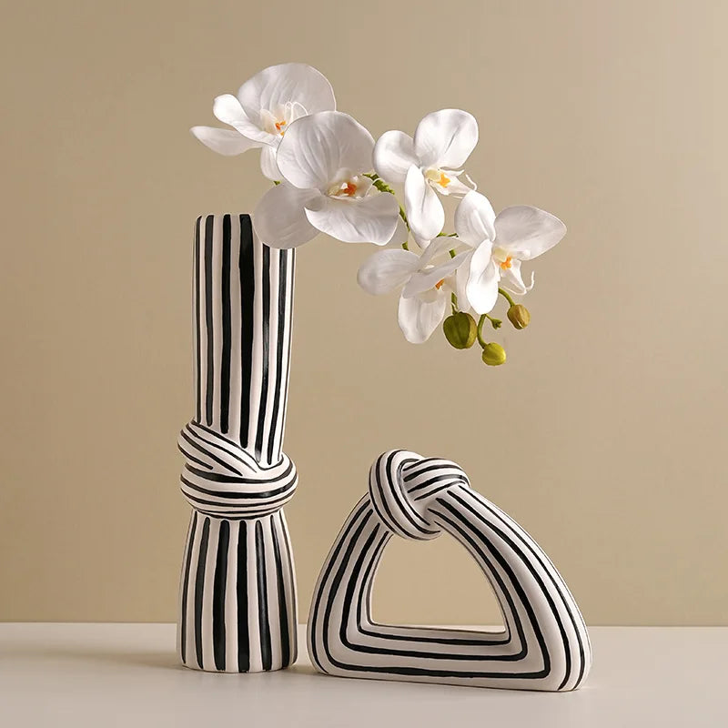Vaso Decorativo Zebrado