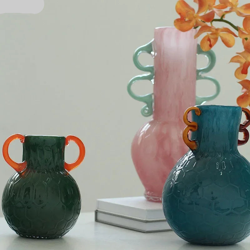 Vaso Decorativo de Vidro Aesthetic 