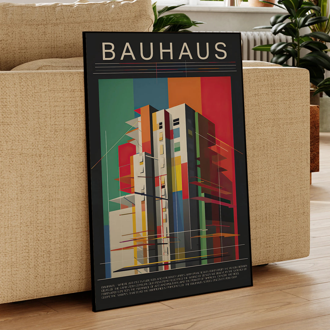 quadro poster decoração de parede buhaus