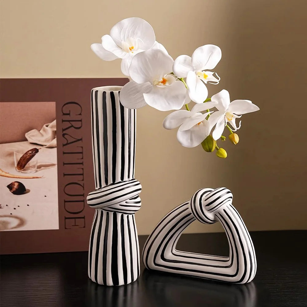 Vaso Decorativo Zebrado
