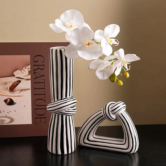 Vaso Decorativo Zebrado
