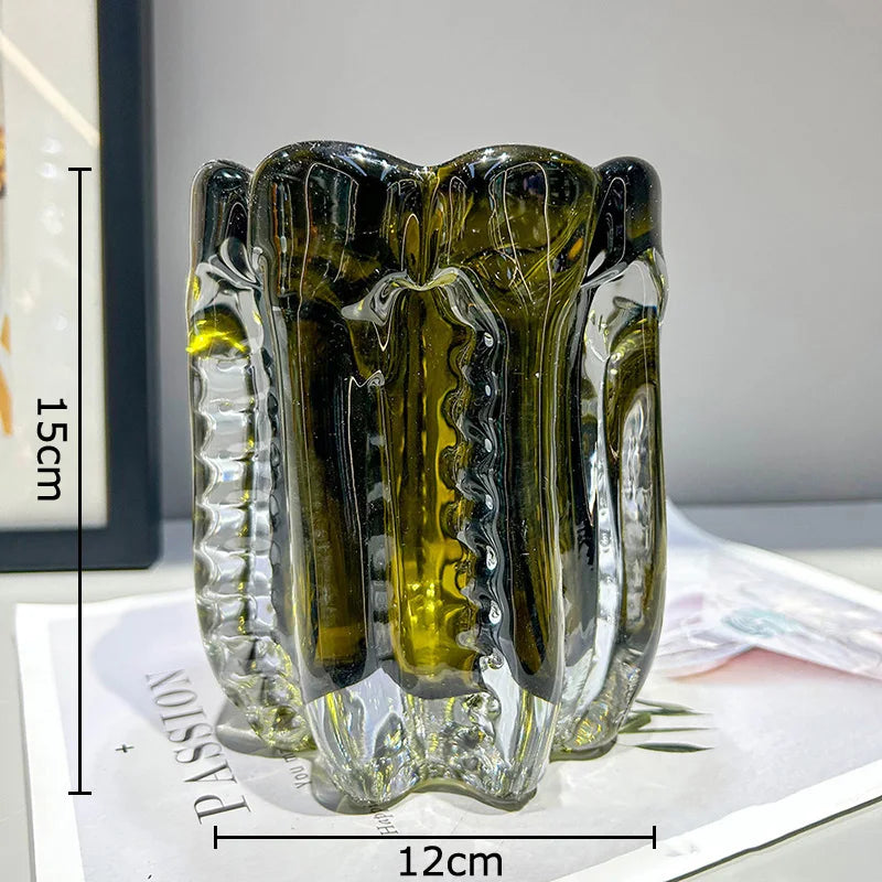 vaso centro de mesa em murano moderno