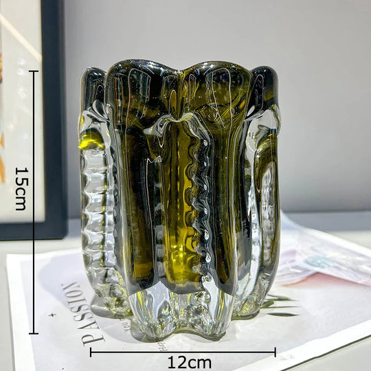 vaso centro de mesa em murano moderno
