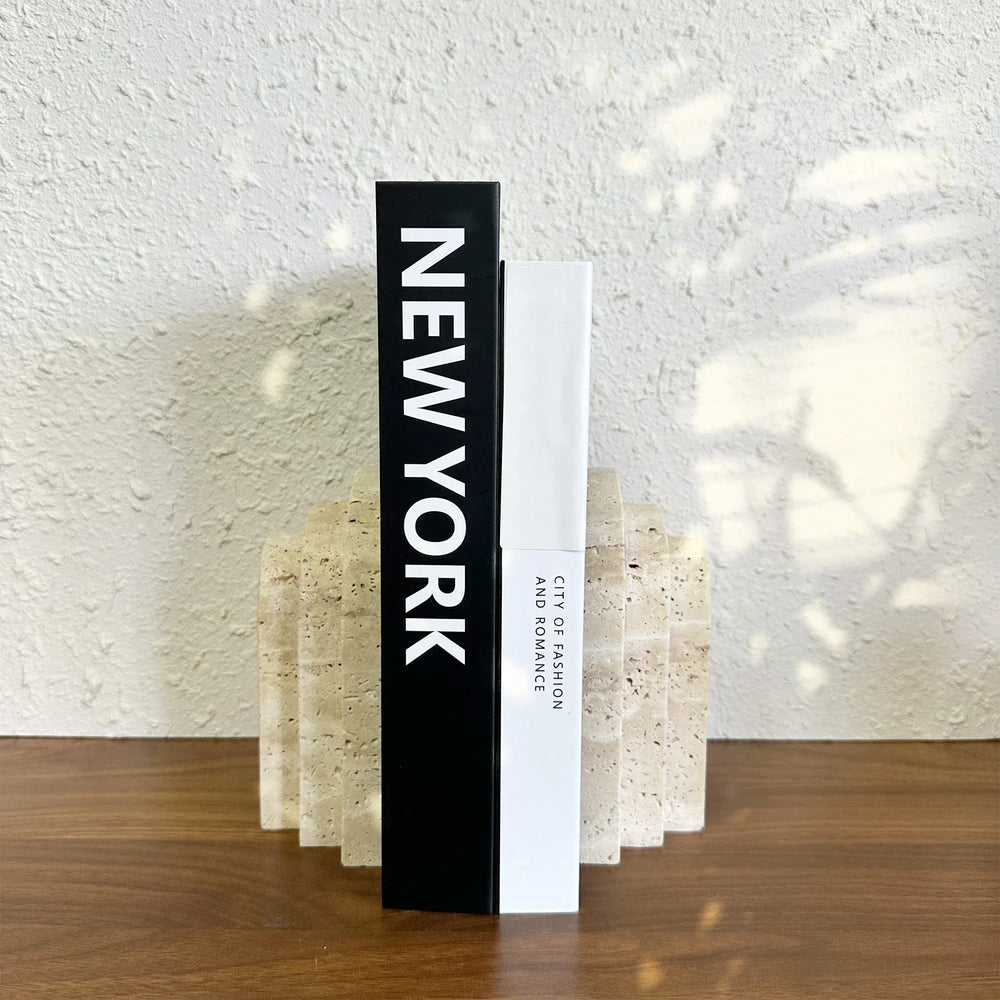 Porta Livros Travertino