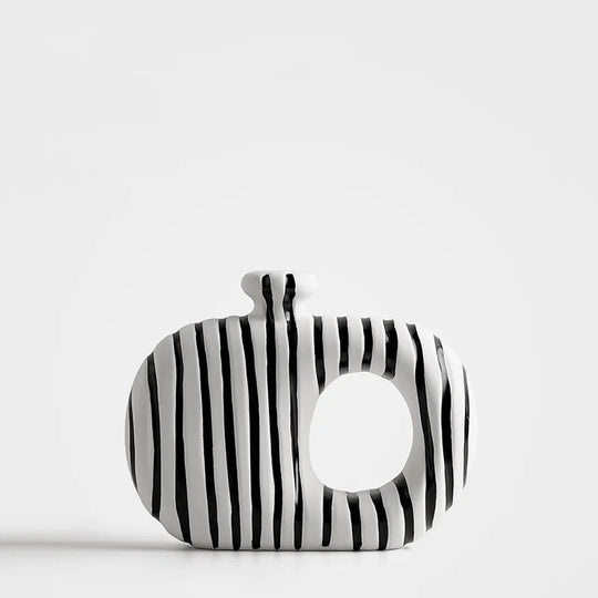 Vaso Decorativo Zebrado