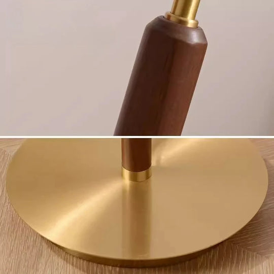 luminária de mesa moderna madeira led - popbox