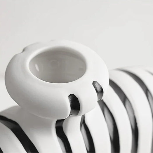 Vaso Decorativo Zebrado