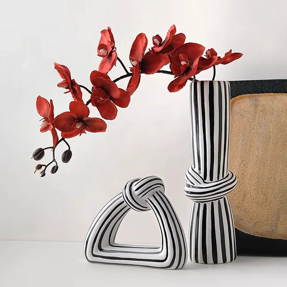 Vaso Decorativo Zebrado