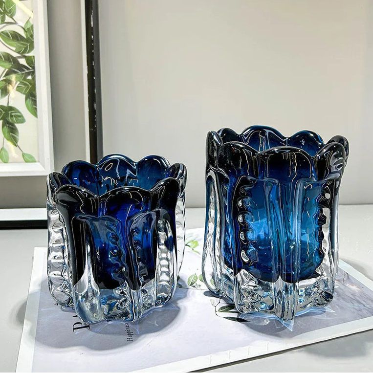 vaso centro de mesa em murano moderno