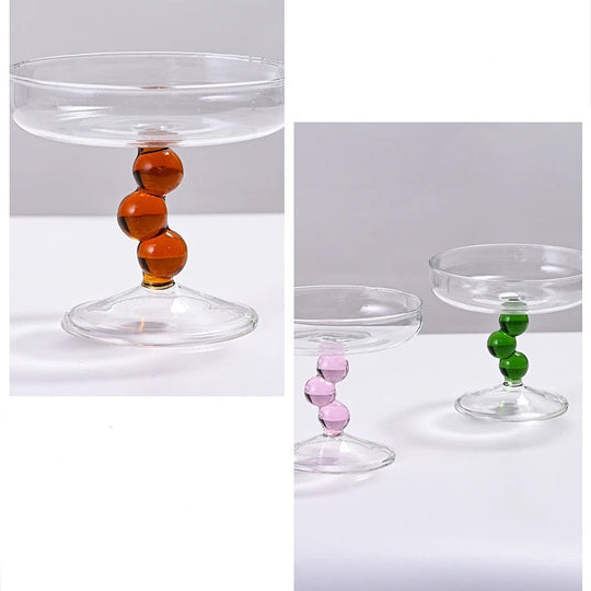 taça de vidro colorido