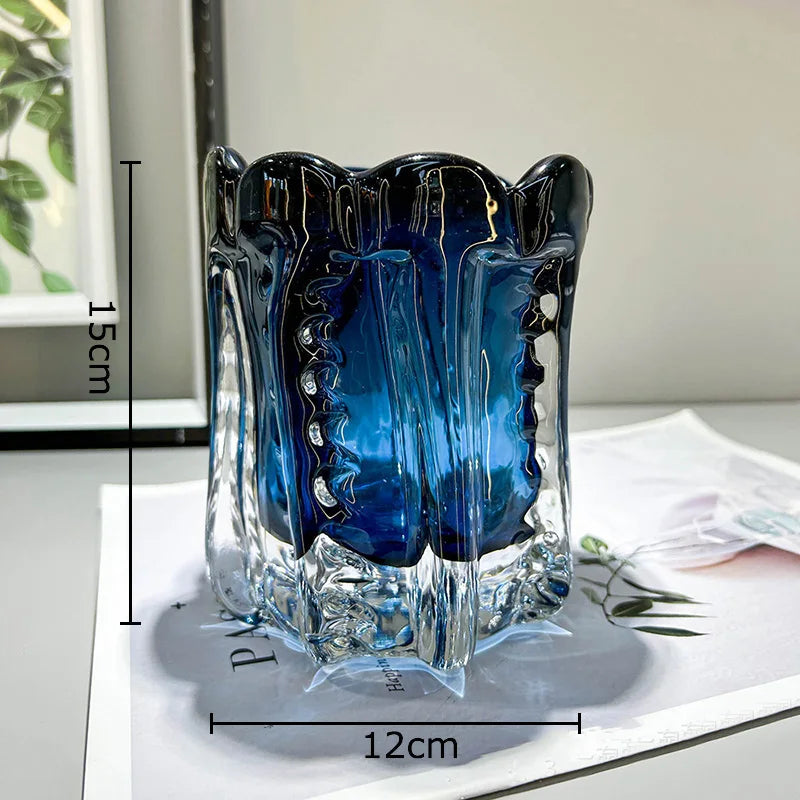 vaso centro de mesa em murano moderno