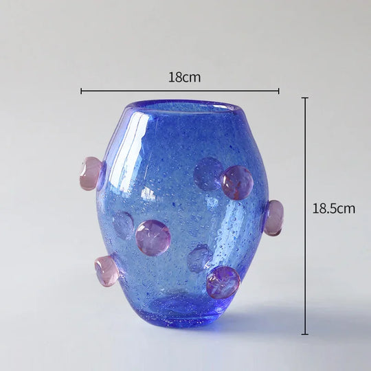 vaso decorativo murano colorido
