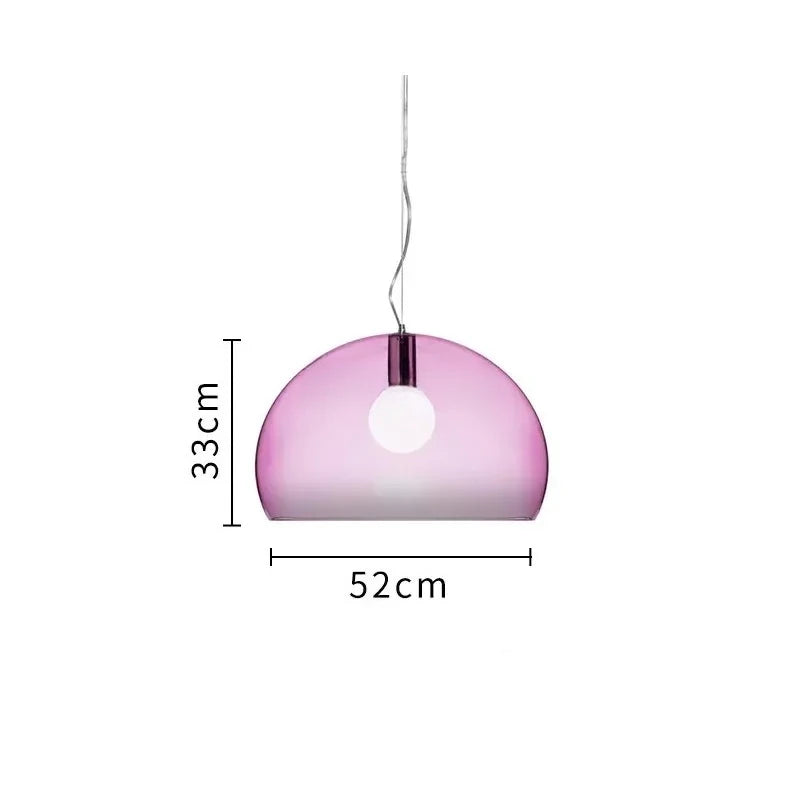 Luminária Pendente Fly Colors: transparência, cor e luz na decoração