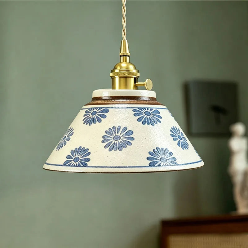 luminária pendente vintage cerâmica - popbox