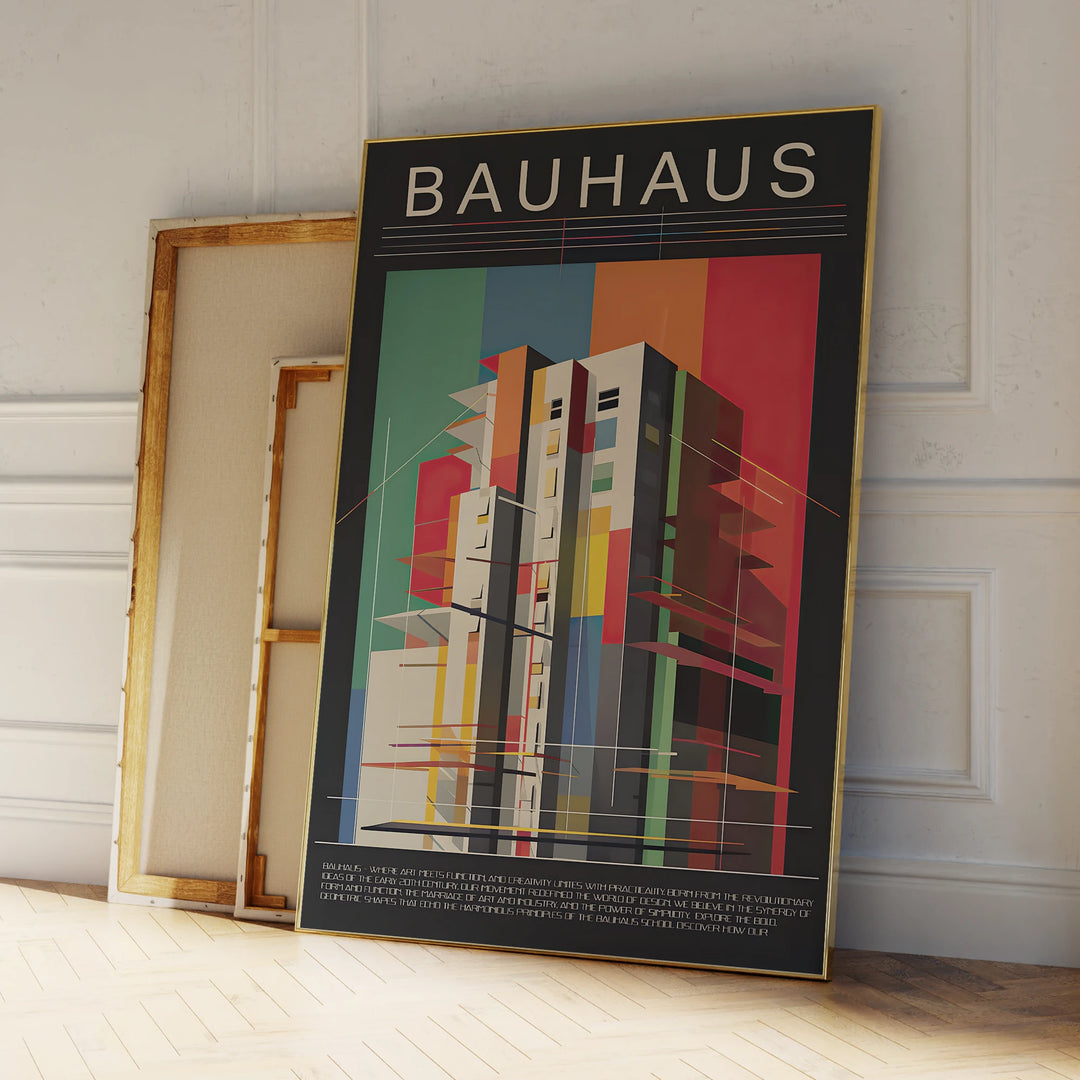 quadro poster decoração de parede buhaus