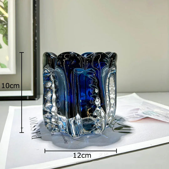 vaso centro de mesa em murano moderno
