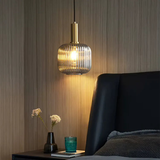 Luminária Pendente de Vidro Retrô