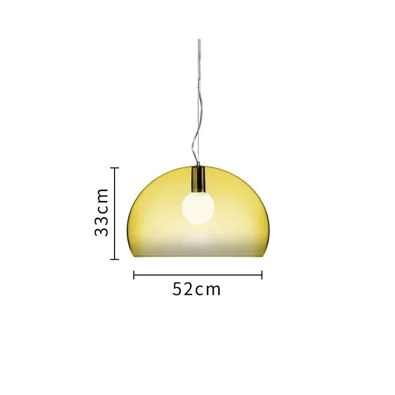 Luminária Pendente Fly Colors: transparência, cor e luz na decoração